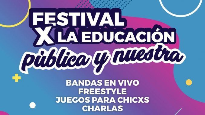 Festival en defensa de la educación pública
