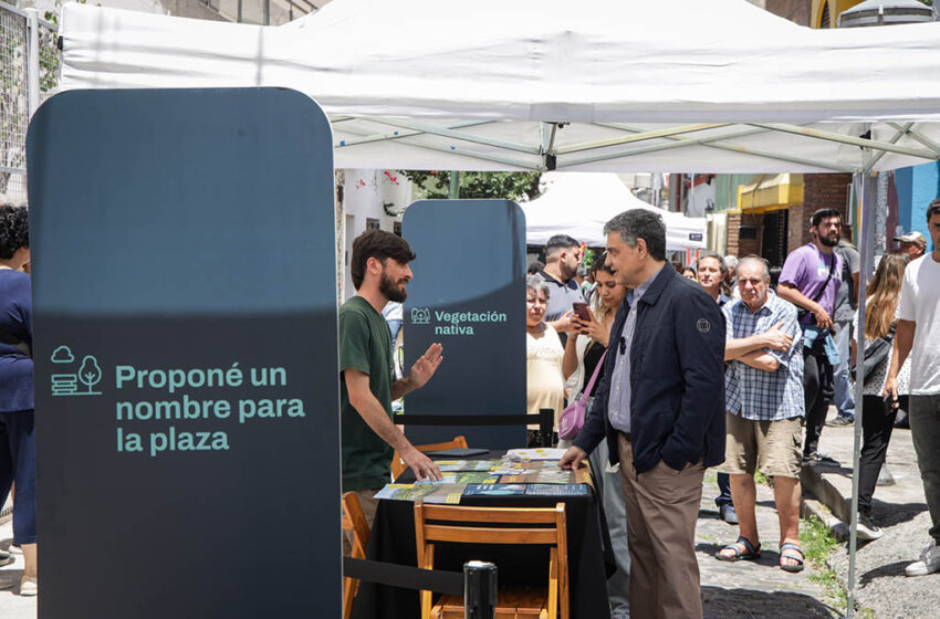  Jorge Macri supervisó las obras de la primera plaza en Villa Santa Rita